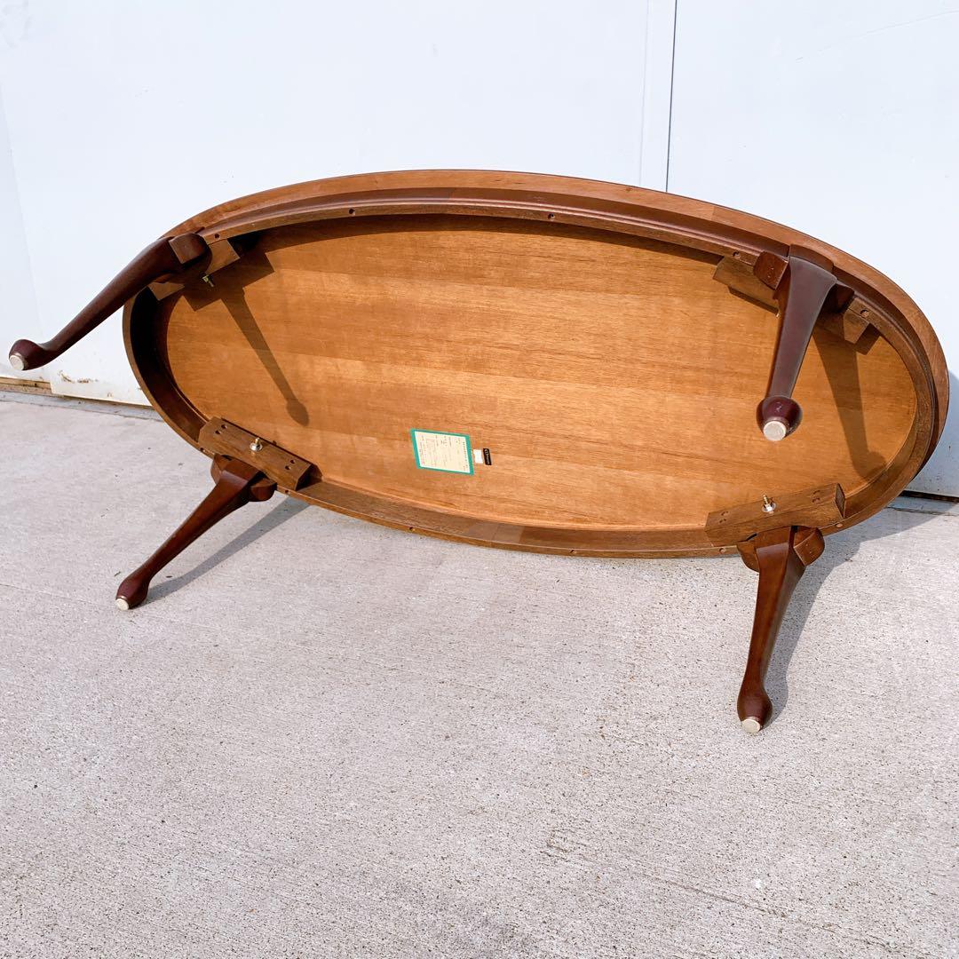 【美品】Maruni マルニ木工 メリル センターテーブル ローテーブル 猫脚