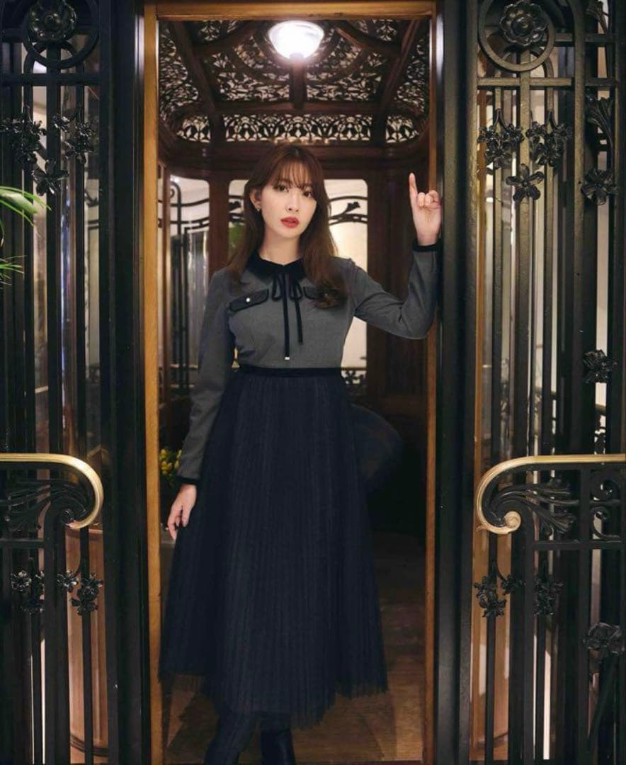 【美品】Her lip to Garnier Pleated Dress