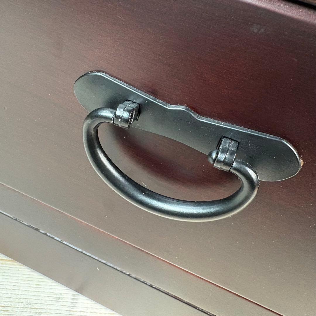 訳あり品！【118】民芸家具木製桐材無垢引き戸チェストタンス木製収納家具和室和風