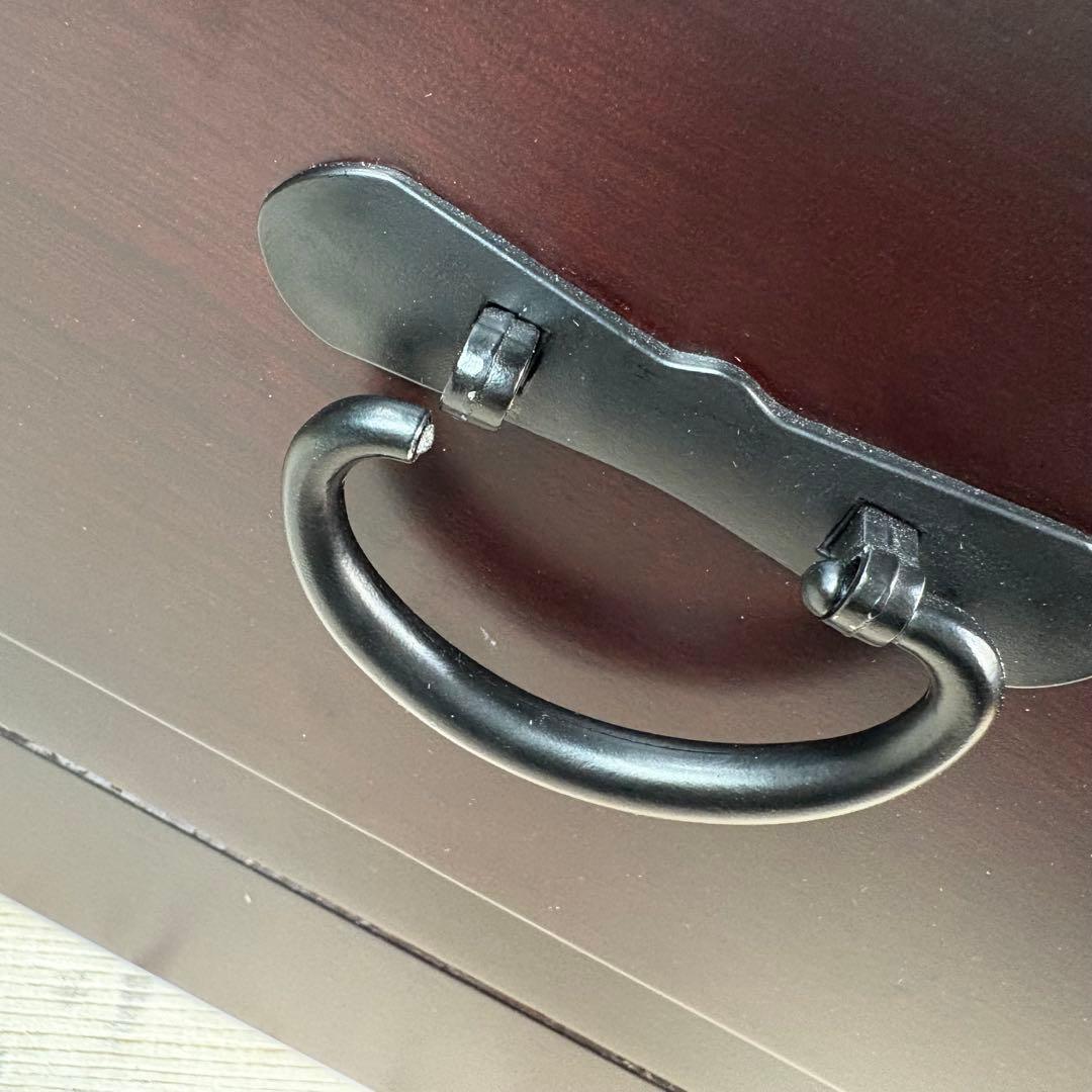 訳あり品！【118】民芸家具木製桐材無垢引き戸チェストタンス木製収納家具和室和風