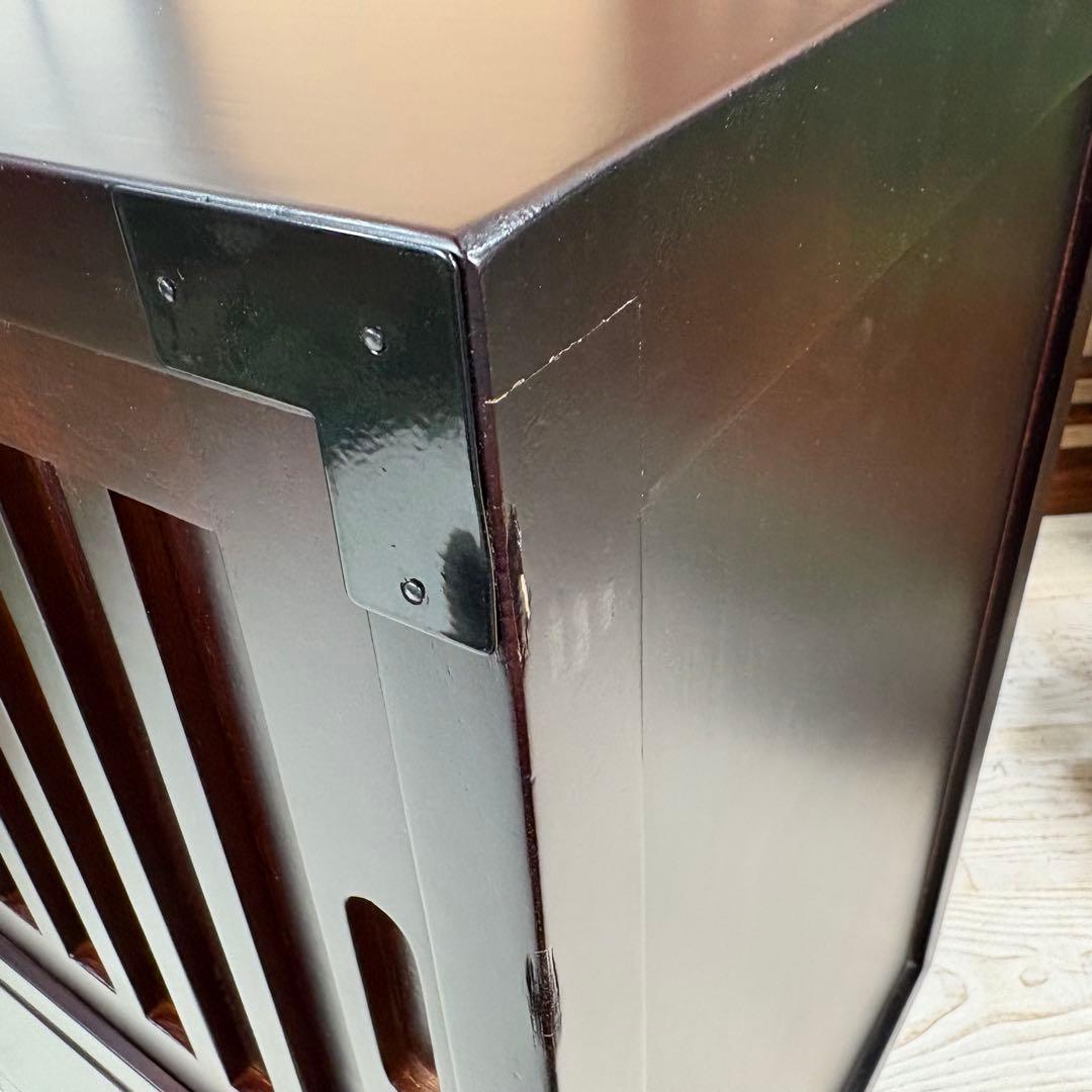 訳あり品！【118】民芸家具木製桐材無垢引き戸チェストタンス木製収納家具和室和風