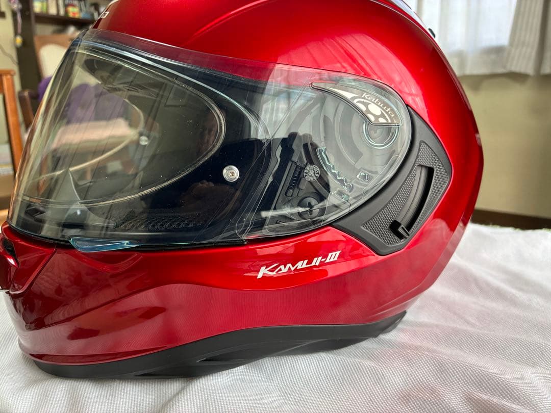 美品OGK KAMUI-3 カムイ3 Lサイズ　シャイニーレッド　2020年製