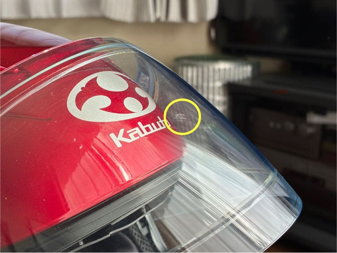 美品OGK KAMUI-3 カムイ3 Lサイズ　シャイニーレッド　2020年製