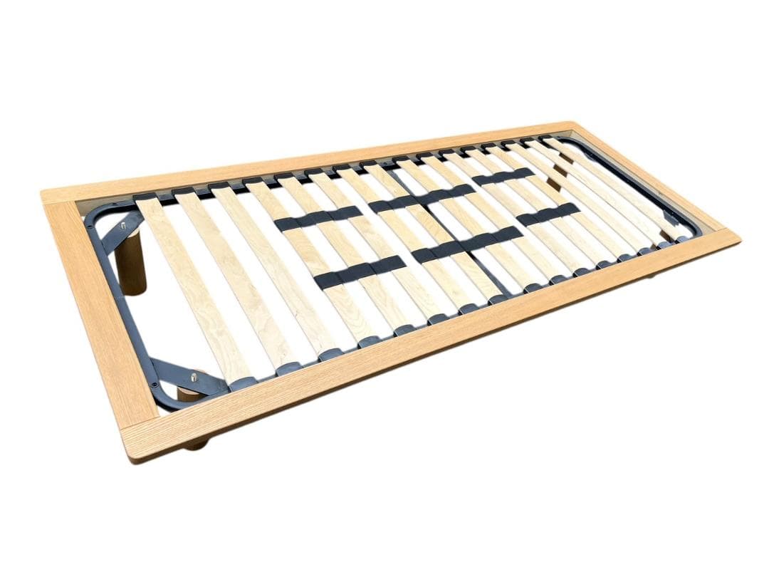 無印 ベッドフレーム オーク材 木製　セミシングル 美品