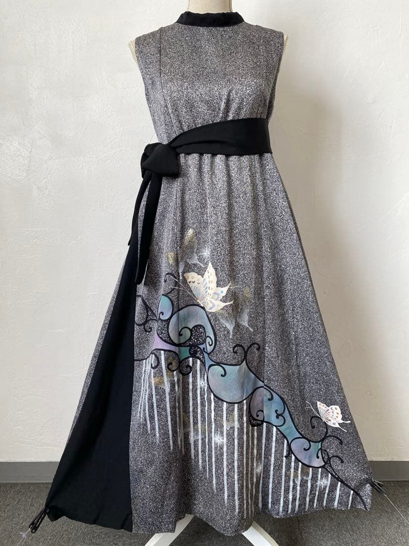 3233 着物　リメイク　ドレス　ワンピース