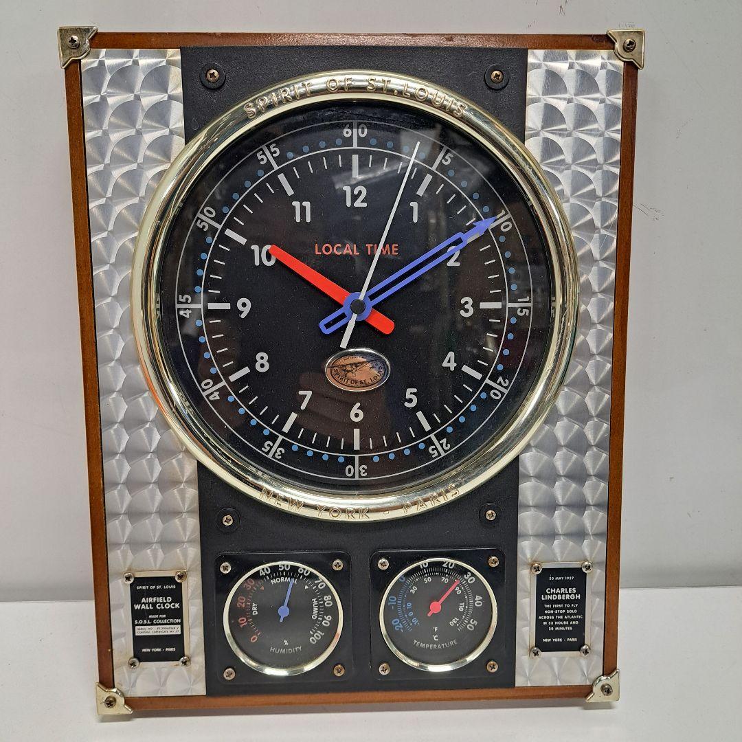 希少 SPIRIT OF ST. LOUIS 壁掛け時計