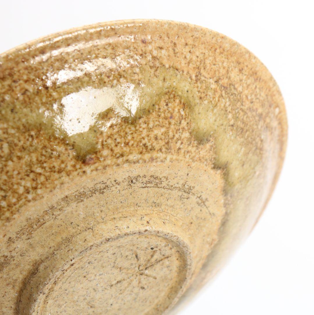 北大路魯山人作 黄瀬戸 丸皿 星ヶ丘茶寮銘　UM740　NT7