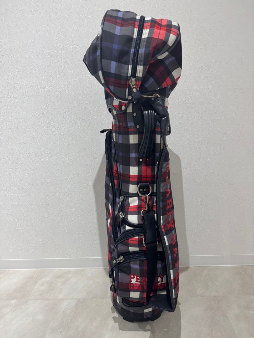 限定品★パーリーゲイツ！チェック柄キャディバッグ