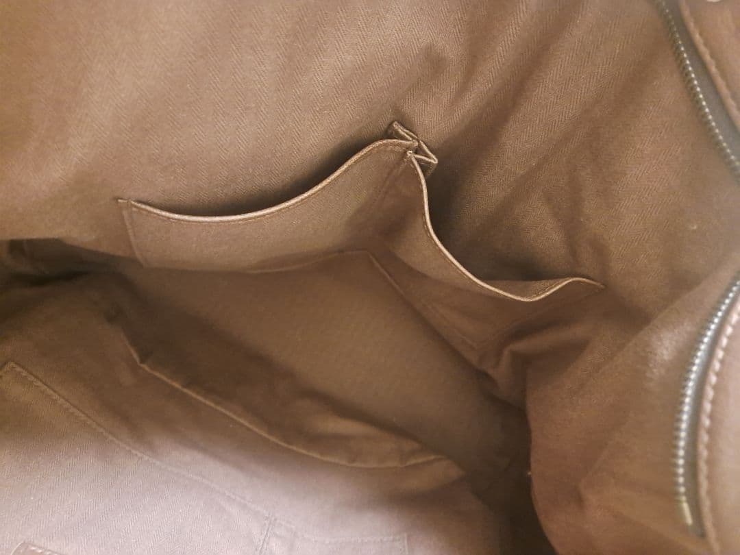 【未使用】メンズ　dan genten ブラウンレザートートバッグ