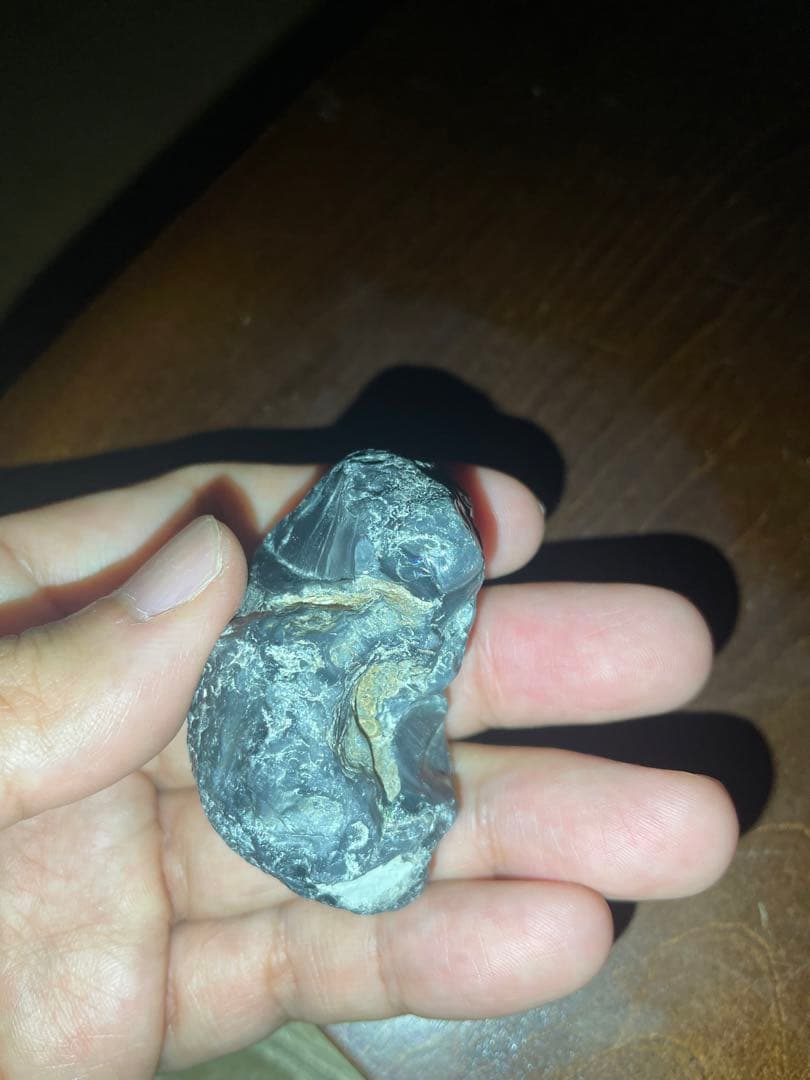 研磨品　十勝石玲瓏　ブルー、イエロー　レインボーオブシディアン