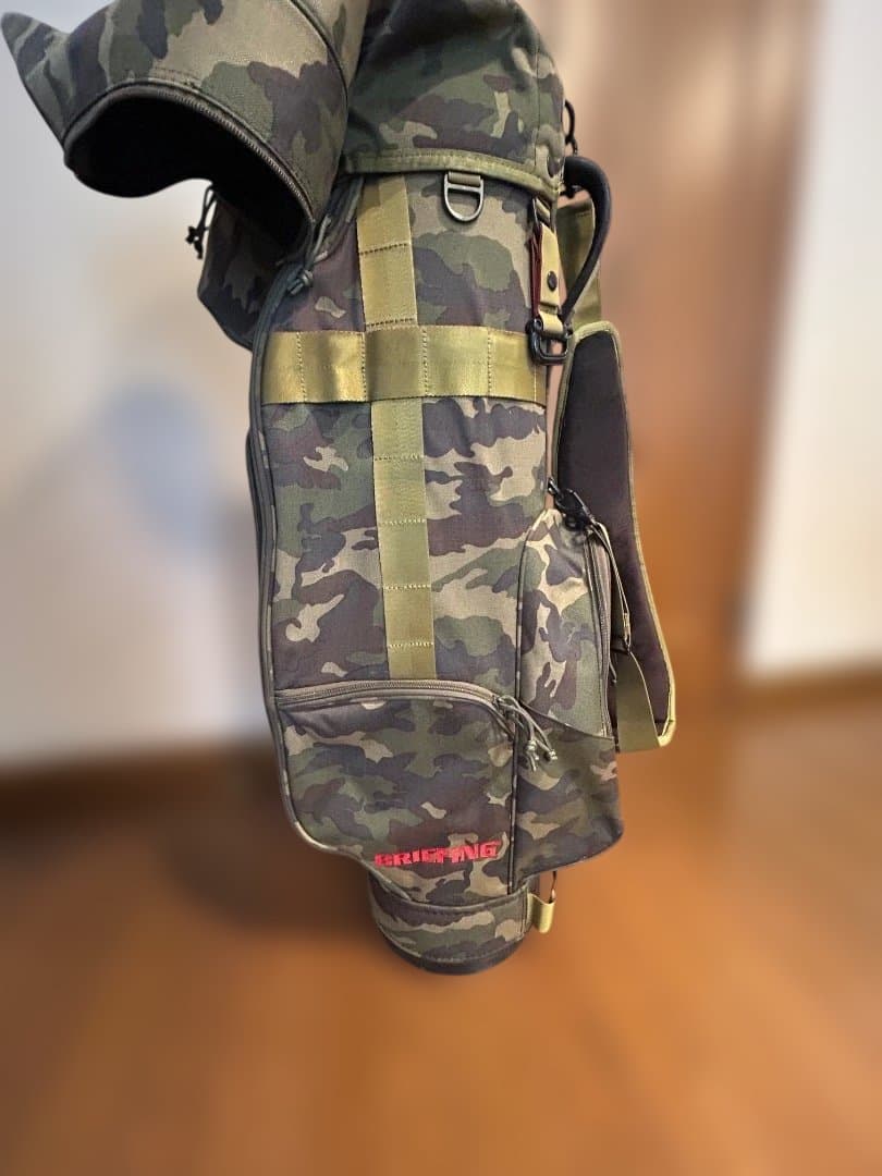 ブリーフィング　キャディバッグ　CR-8 グリーン　　カモフラージュ柄