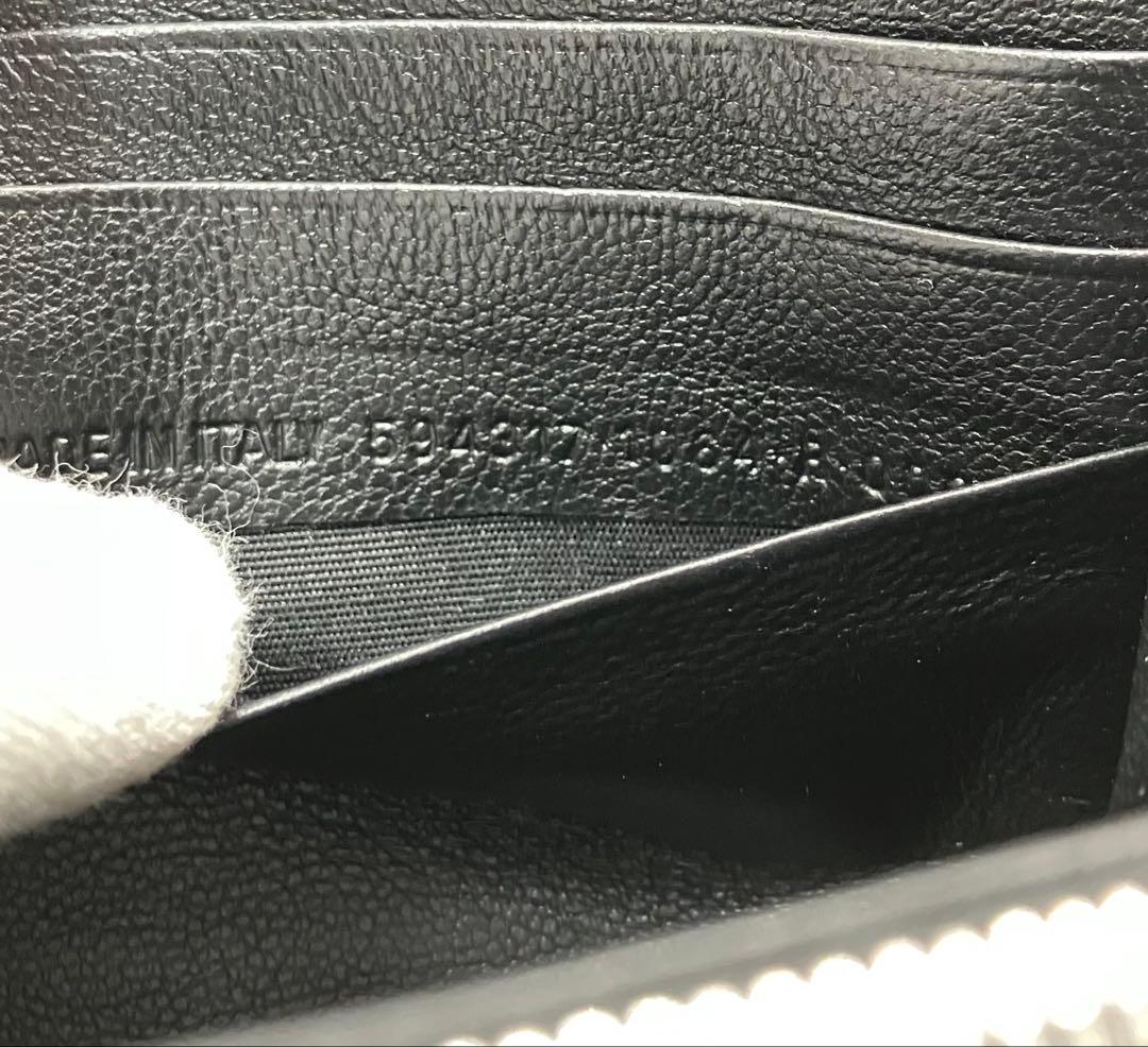 ⭐️ 極美品 バレンシアガ エブリデイ ロゴ ラウンドファスナー 長財布 ブラック