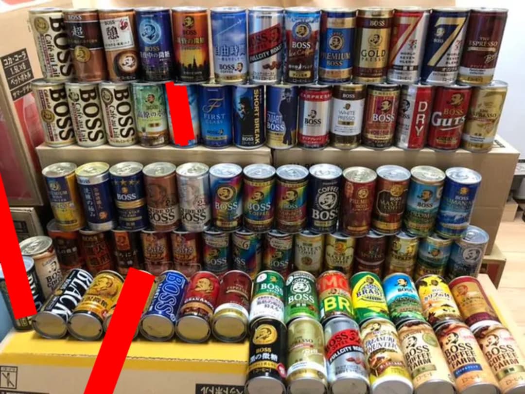 ■歴代サントリーBOSS（空缶）