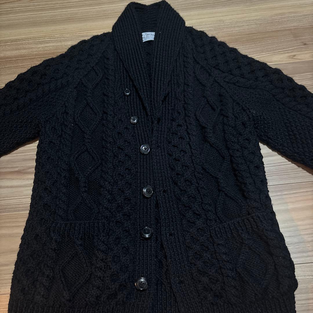 最終価格【EDIFICE別注】インバーアランニットカーディガン・L