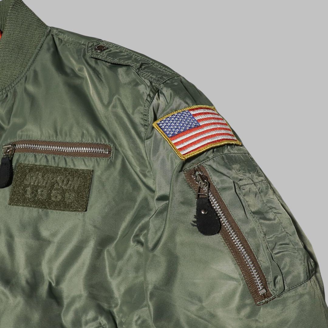 L★SIMPSON★MA-1 フライトジャケット★ワッペン 刺繍★バイク★L2A