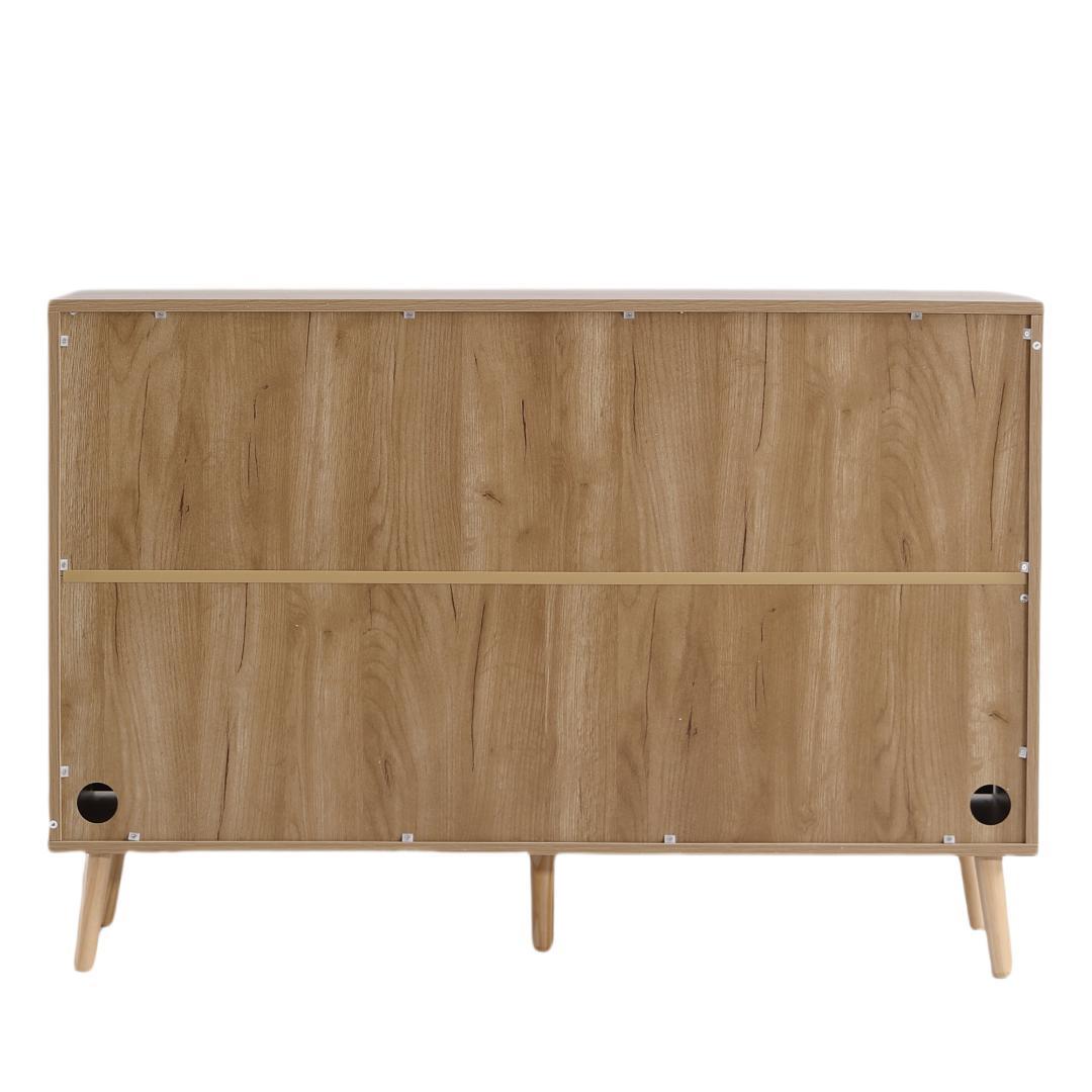 キャビネット サイドボード チェストラタン調 ラタン風 引き出し付き 大容量