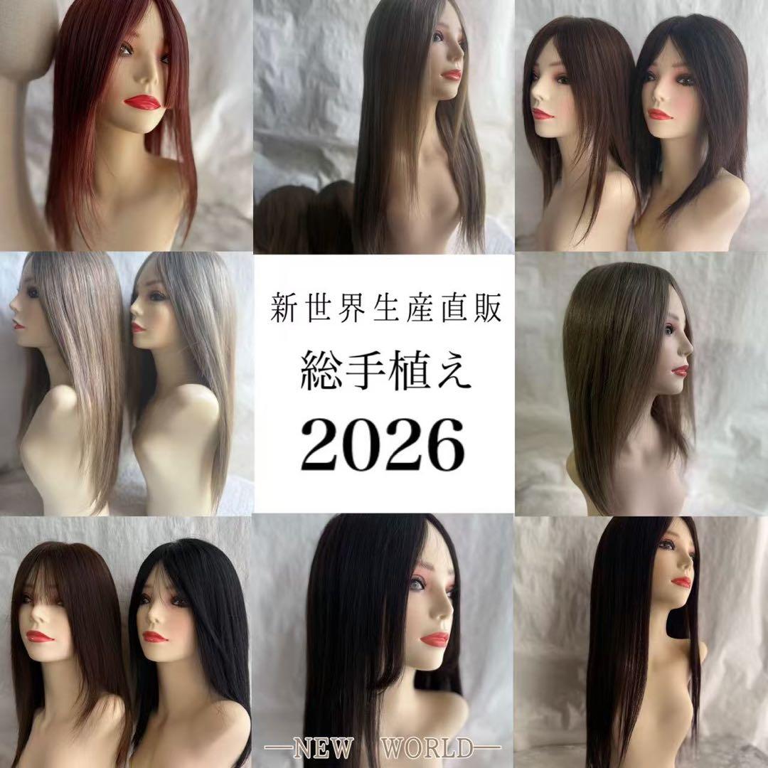 2026新世界超人工肌4D女神シリーズ医療ウィッグレミー100%フルウィッグ