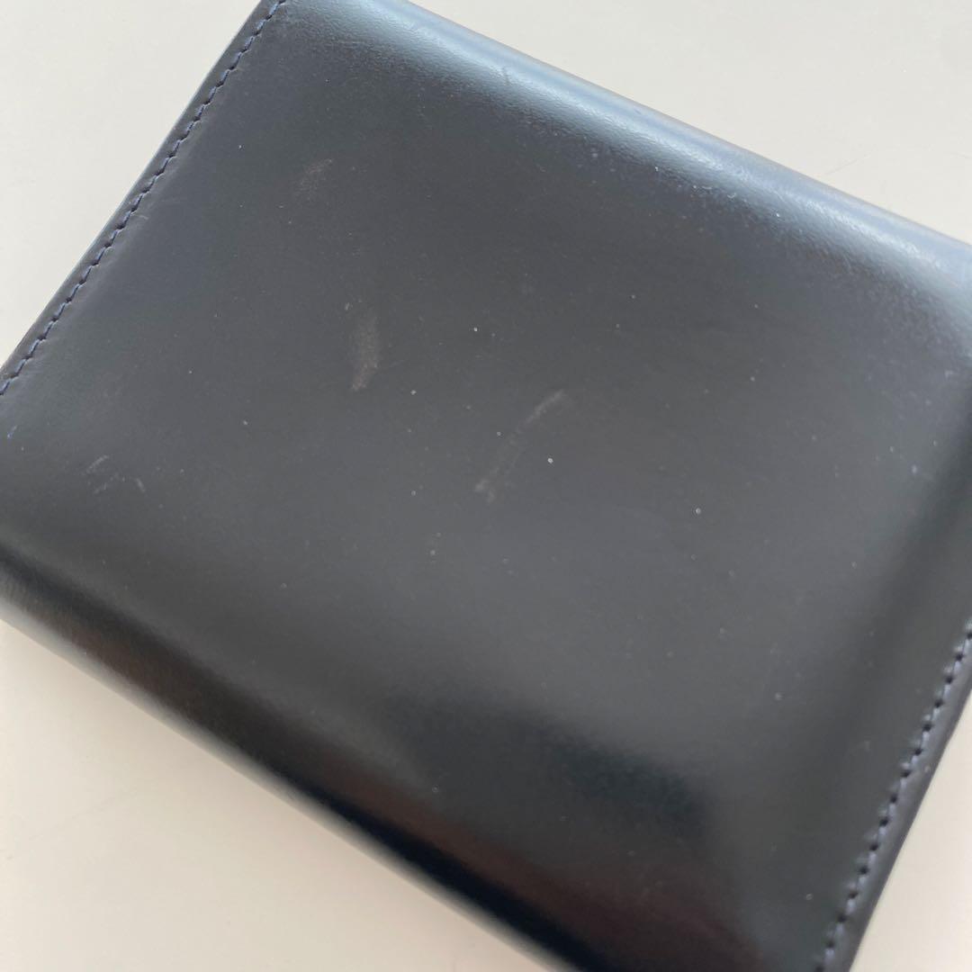 WhitehouseCox ホワイトハウスコックス 二つ折り財布 レザーブラック