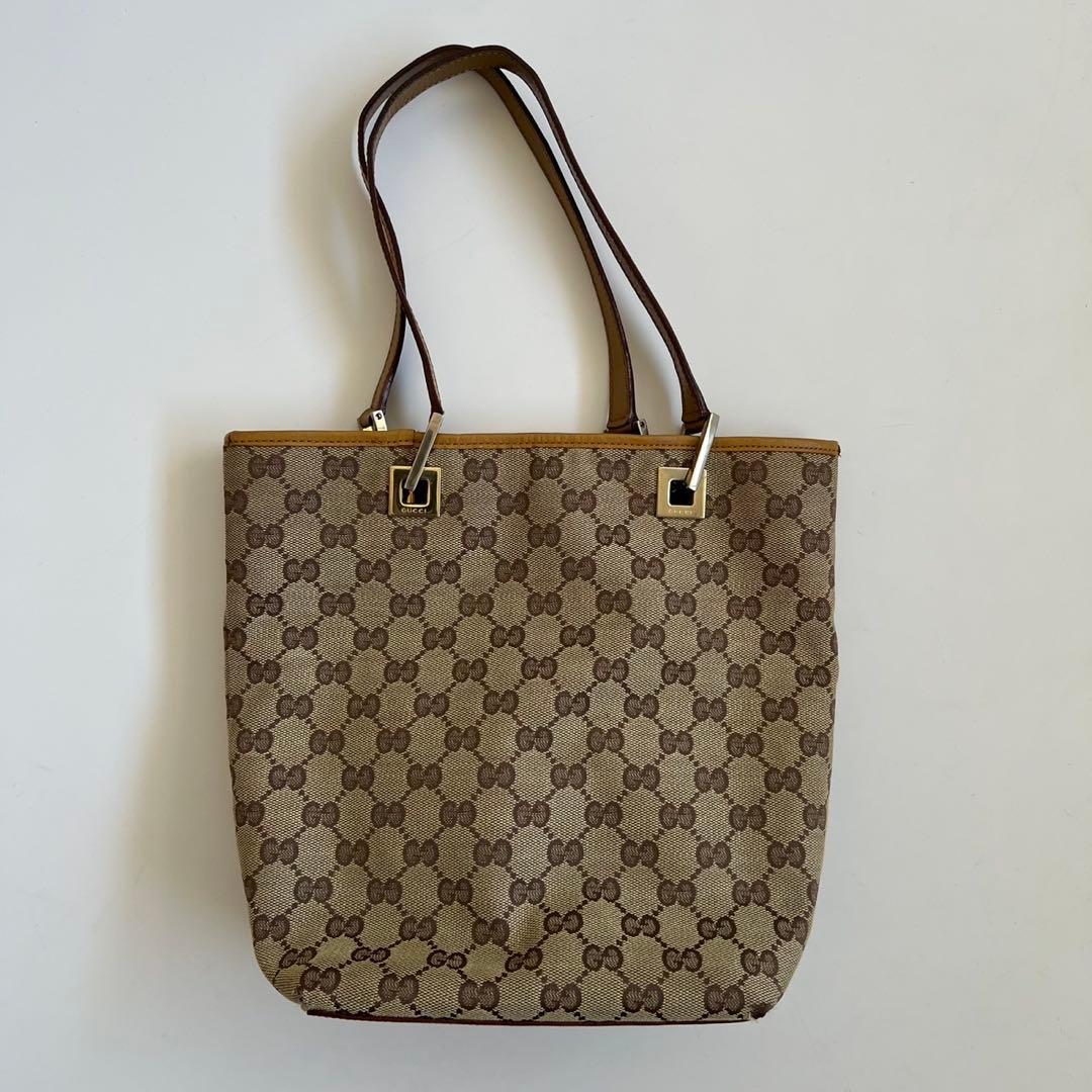 バッグ GUCCI GG PATTERN MONOGRAM TOTE HAND BAG