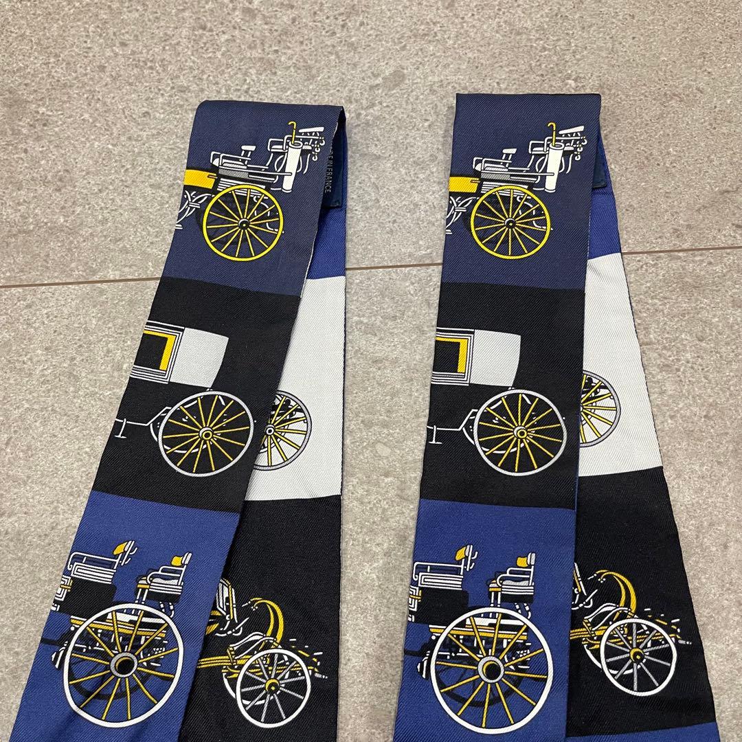 【値下げ】21SS エルメス ツイリー 馬車柄 2本セット 正規品