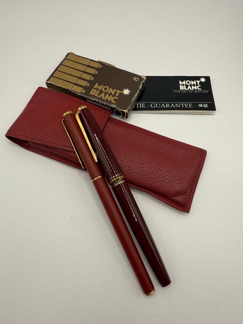 2本セットMontblanc 万年筆 バーガンディ