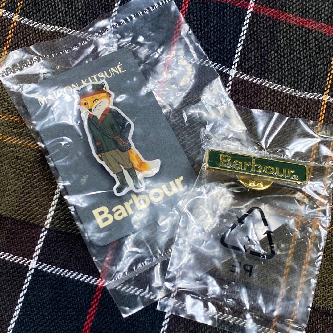 未使用品 Barbour メゾンキツネ ワックスジャケット S ビューフォート