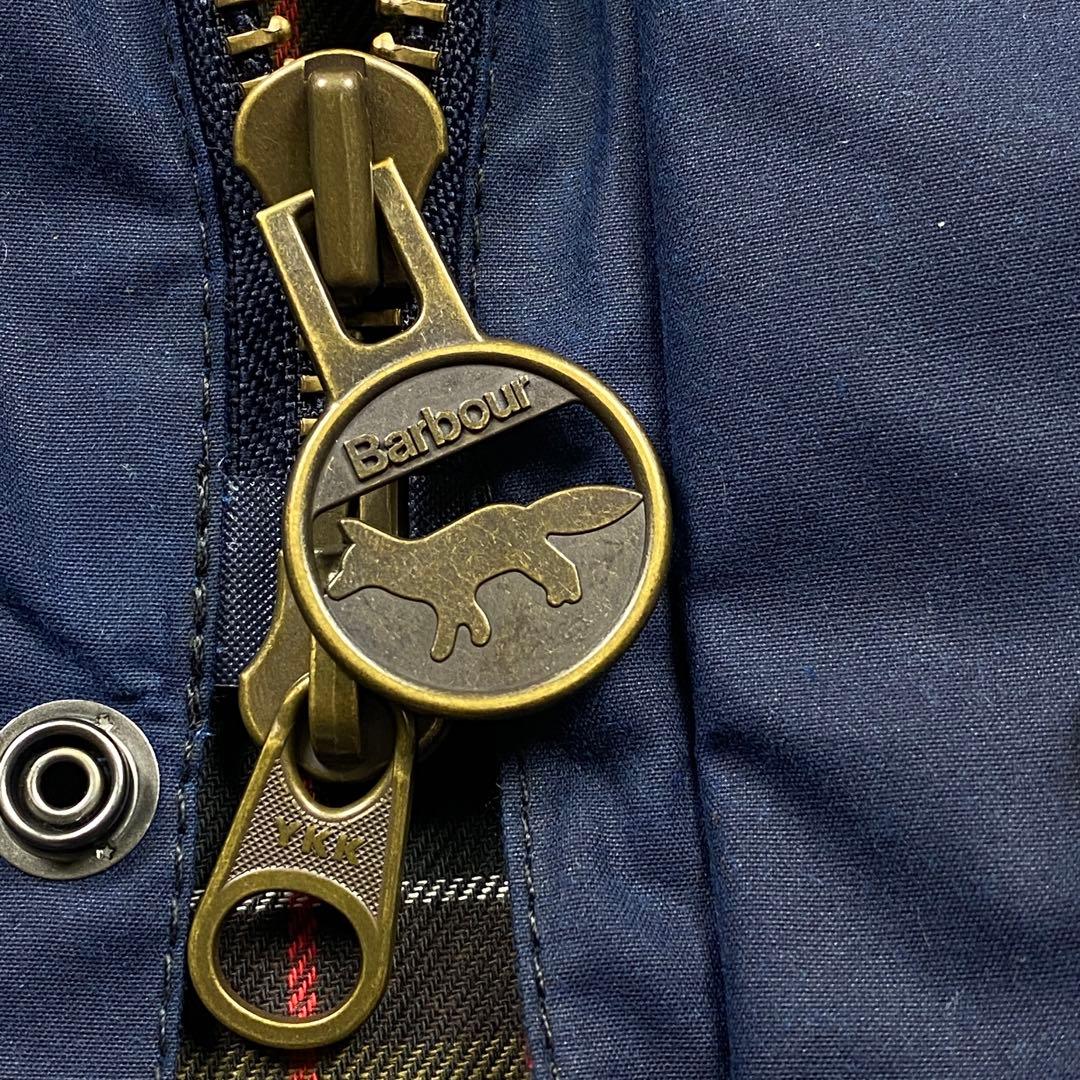 未使用品 Barbour メゾンキツネ ワックスジャケット S ビューフォート