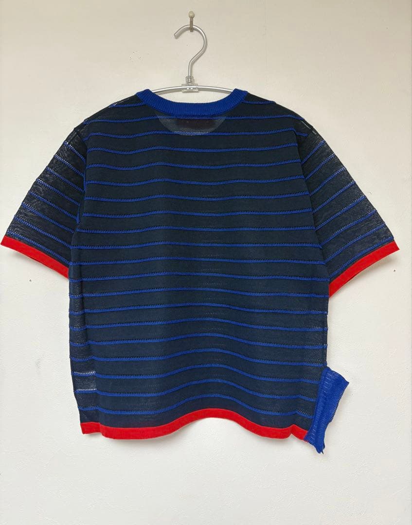 【新品・未使用】 アルベロベロ 半袖ニット (ブローチ付き)