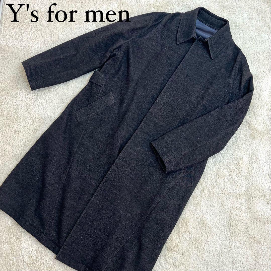 【美品】 Y's for men ステンカラーコート オーバーサイズ XL 比翼