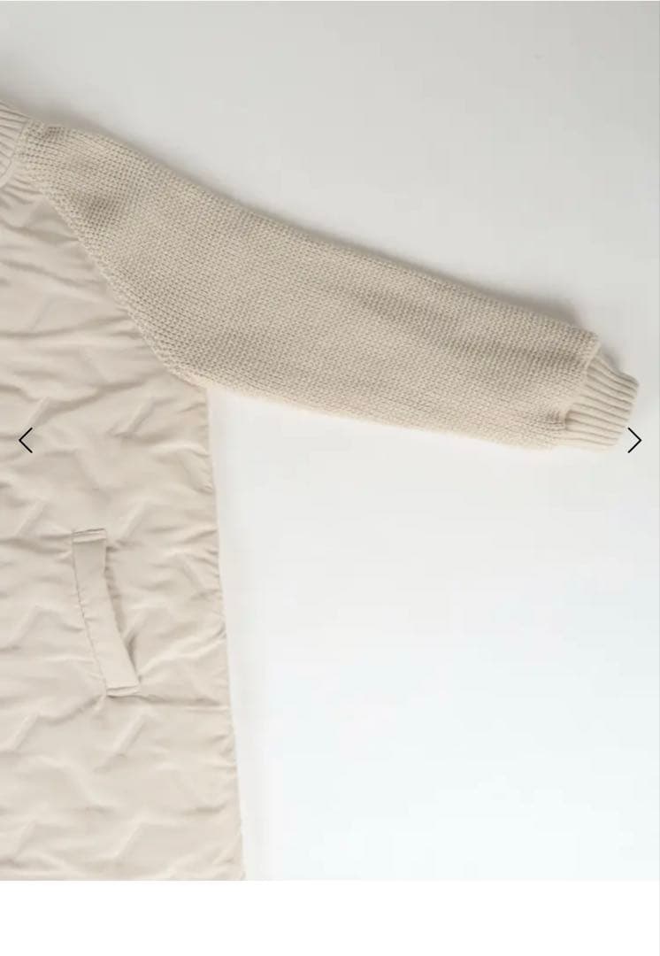 新品ヤマダヤ福袋MEDOC ニットスリーブロングブルゾン