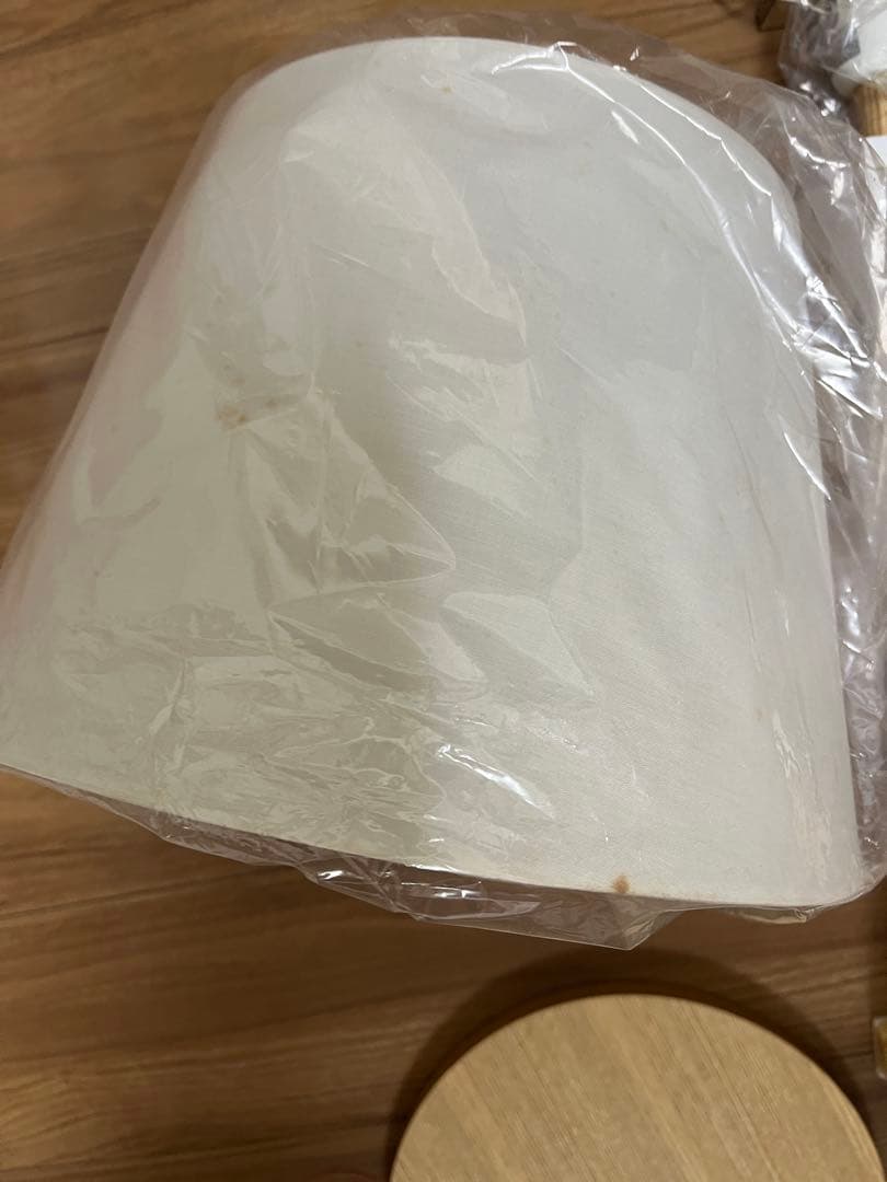 【未使用】無印良品　布シェードフロアスタンド・タモ材