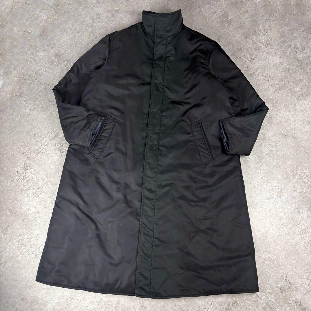 エンポリオ　アルマーニ　ARMANI ダブルフェイス　黒　ロングコート　48