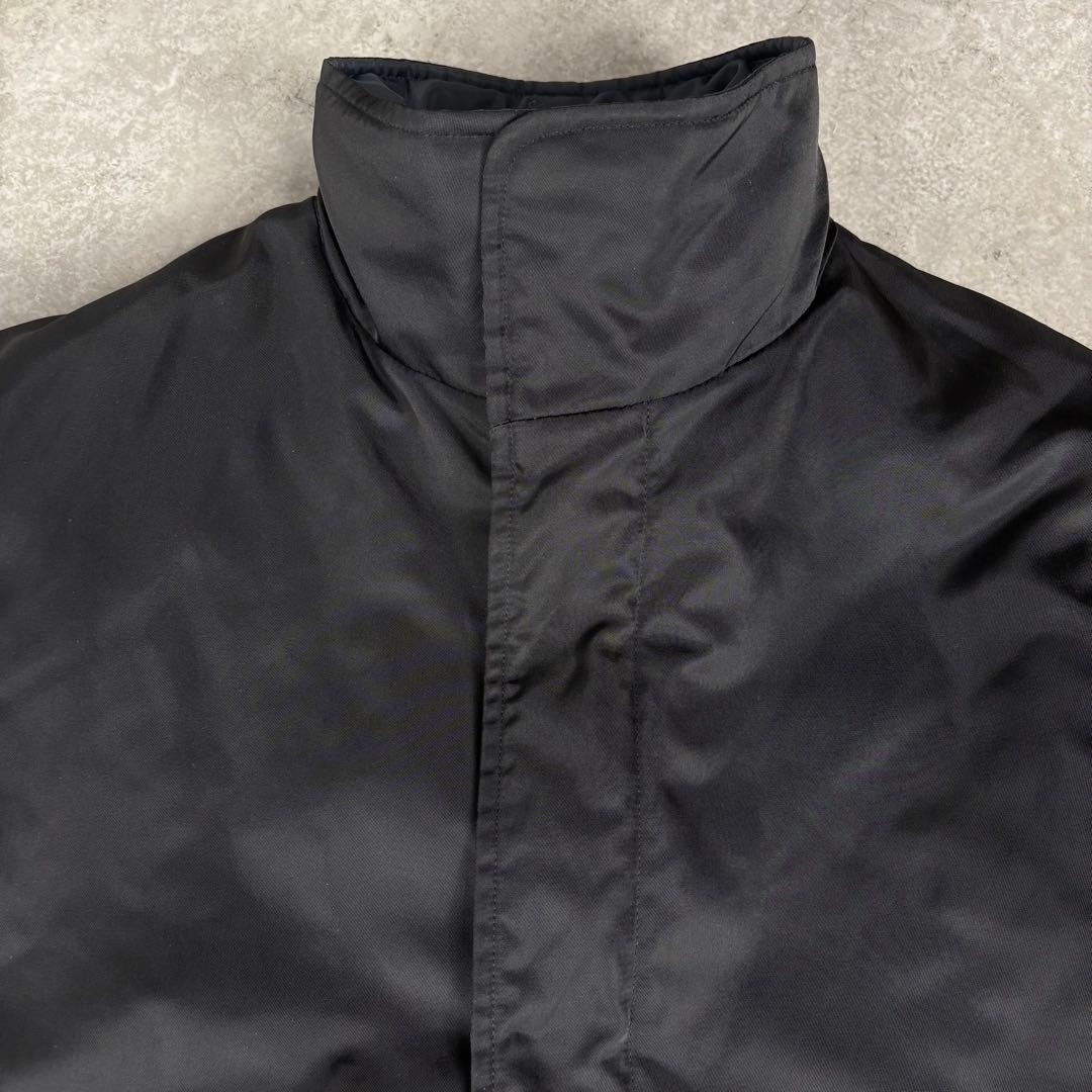 エンポリオ　アルマーニ　ARMANI ダブルフェイス　黒　ロングコート　48