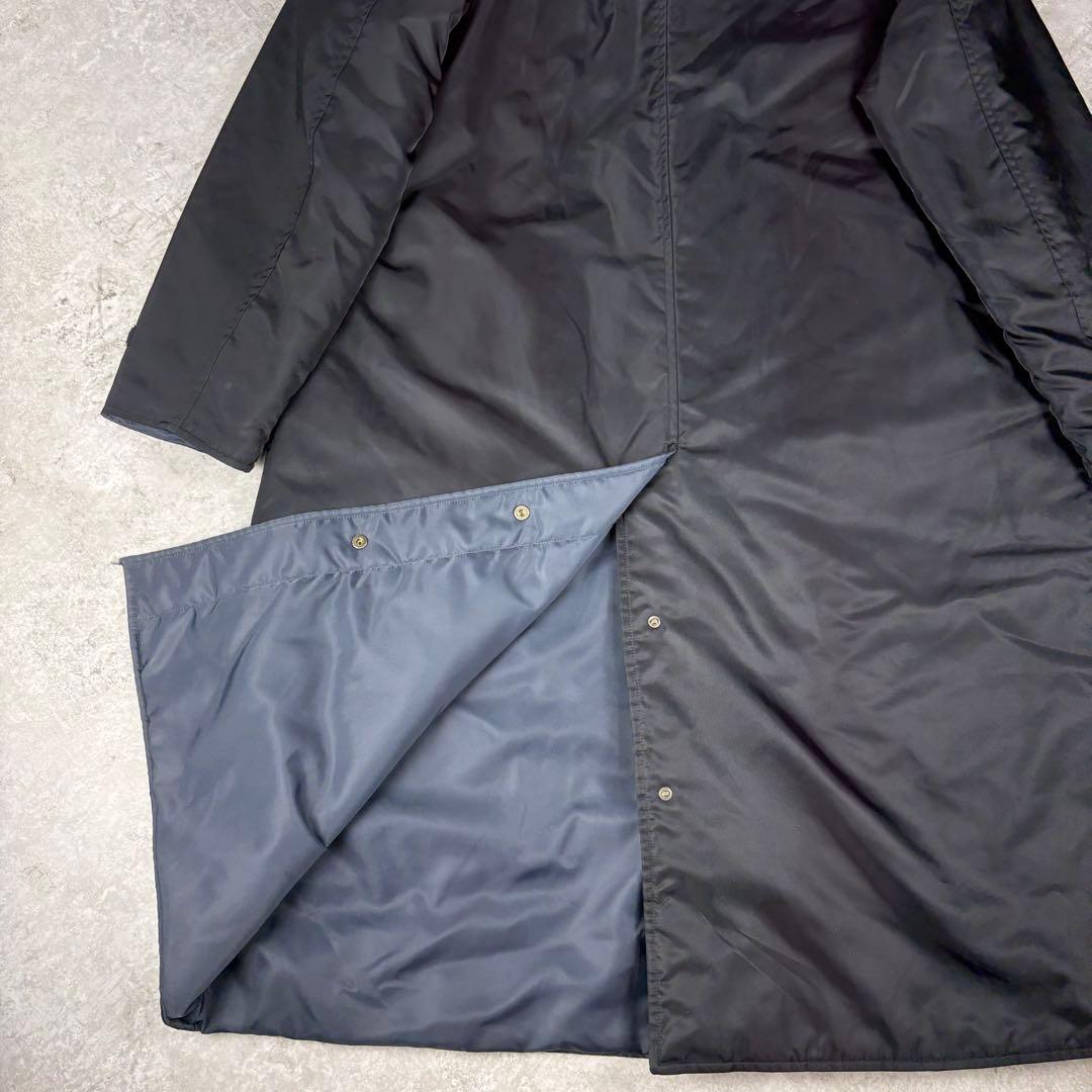エンポリオ　アルマーニ　ARMANI ダブルフェイス　黒　ロングコート　48