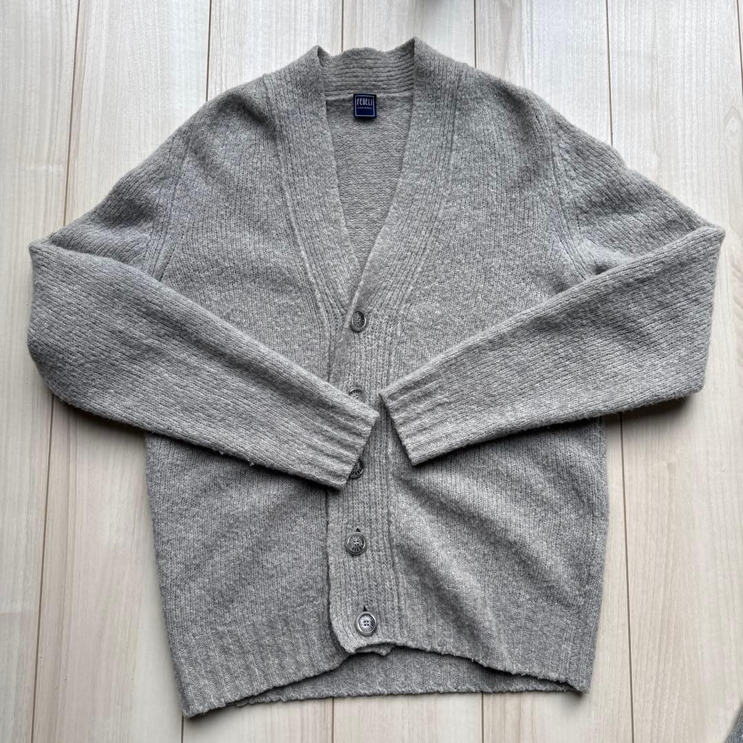 フェデーリFEDELI カシミア混カーディガン イタリア製S size