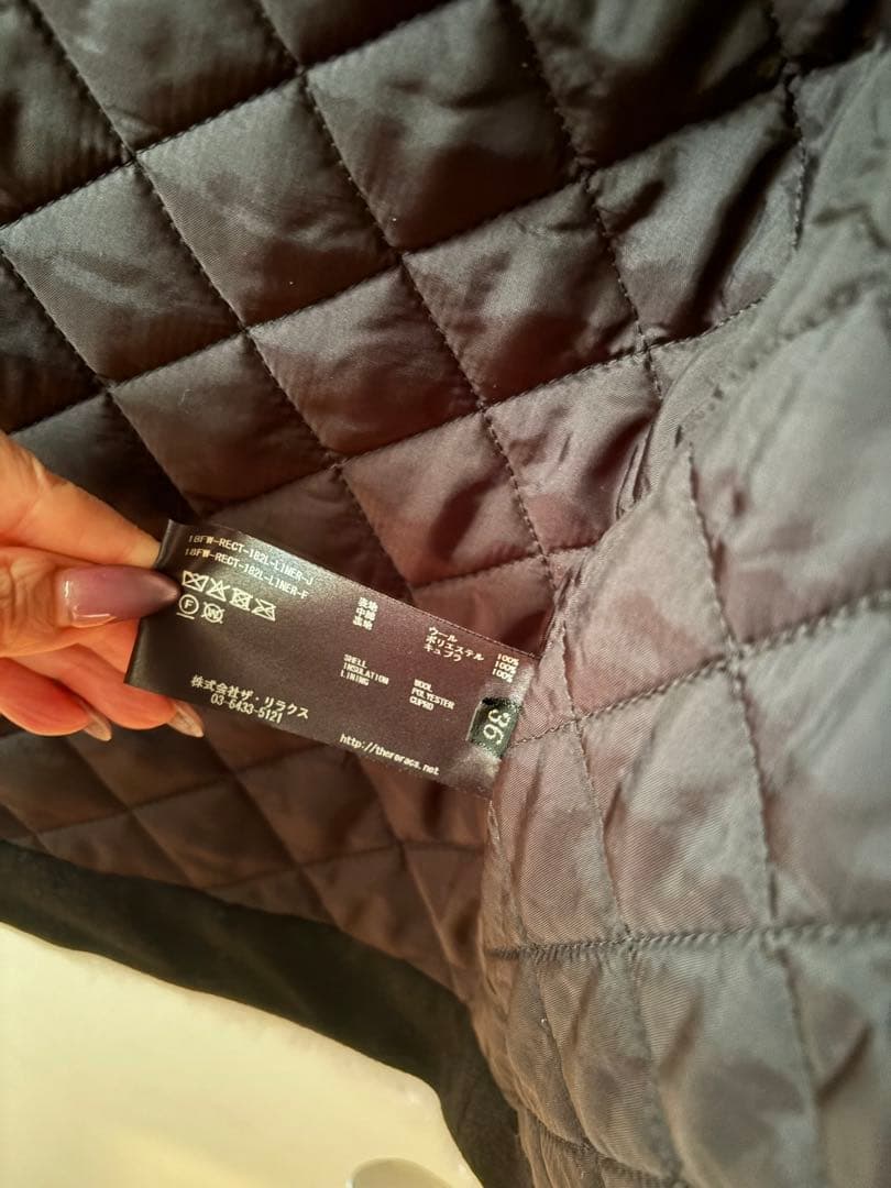 THE RERACS ザリラクス ボアライナー付ショートモッズコート 黒 36