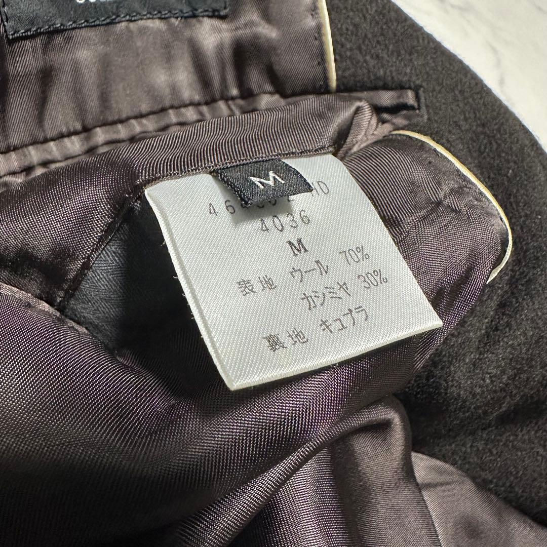 未使用級美品　ポールスミスコレクション　カシミヤ混ステンカラーコート　ブラウンM