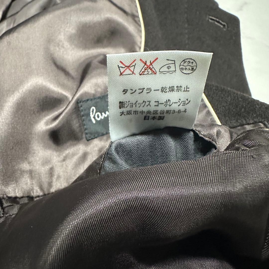 未使用級美品　ポールスミスコレクション　カシミヤ混ステンカラーコート　ブラウンM