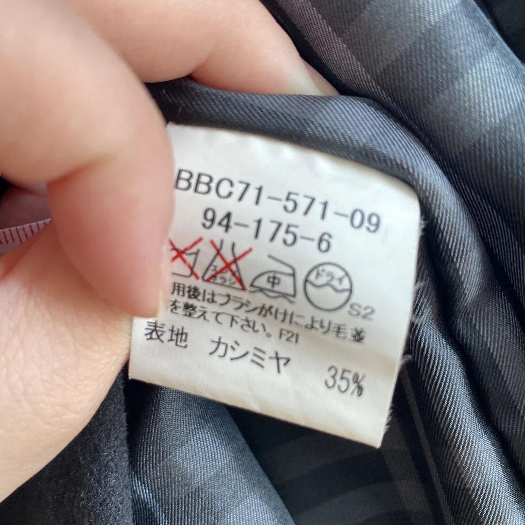 Burberry ブラック ステンカラーコート