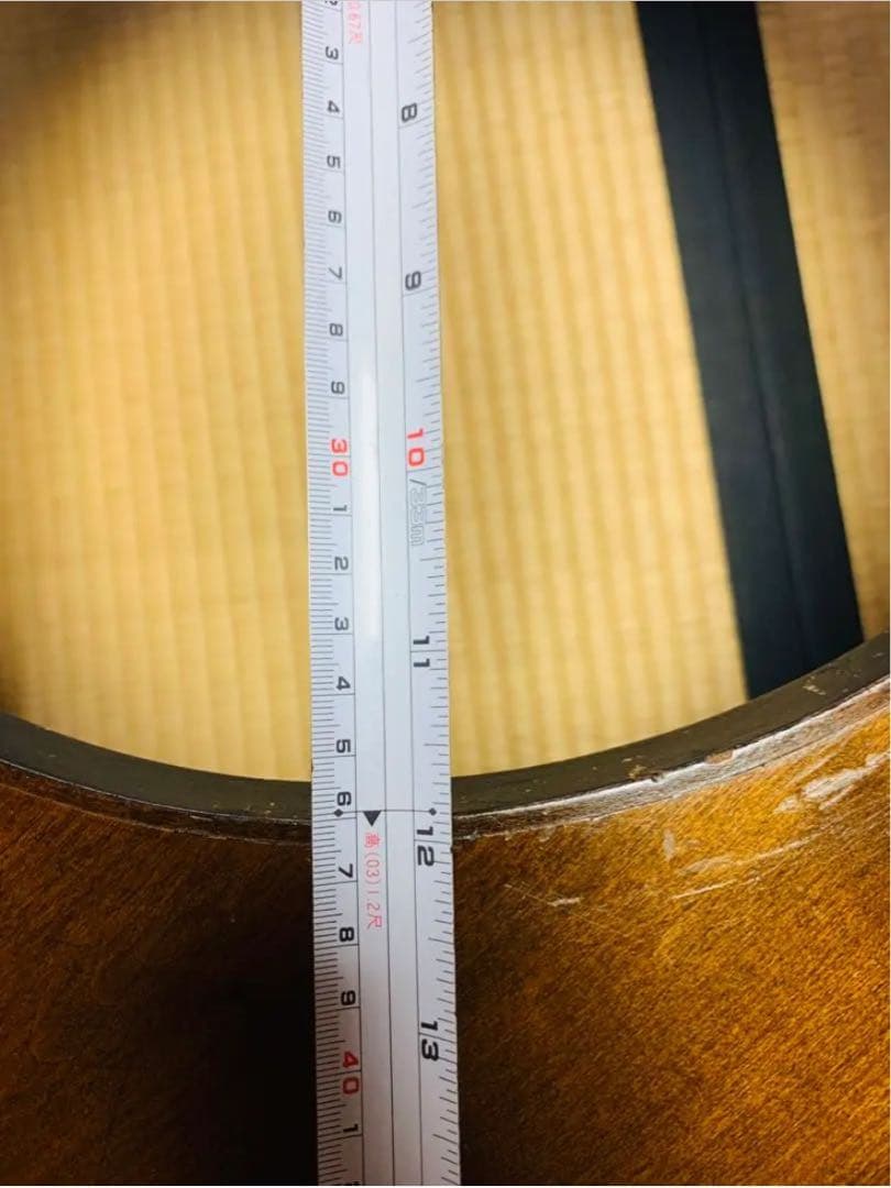 木製円形座卓 中央囲炉裏付き　ちゃぶ台