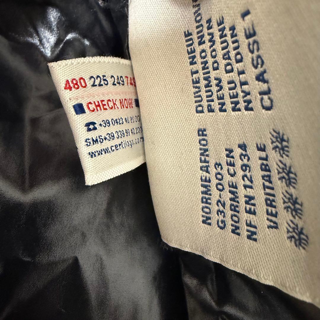 モンクレール ブリアンソン　ダウン　ショート　ネイビー　紺　レディース　ウール