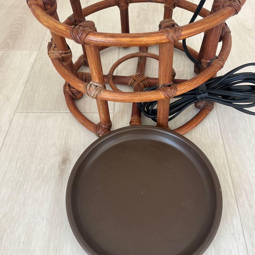 コイズミ産業　ラタン製フロアスタンド ブラウン