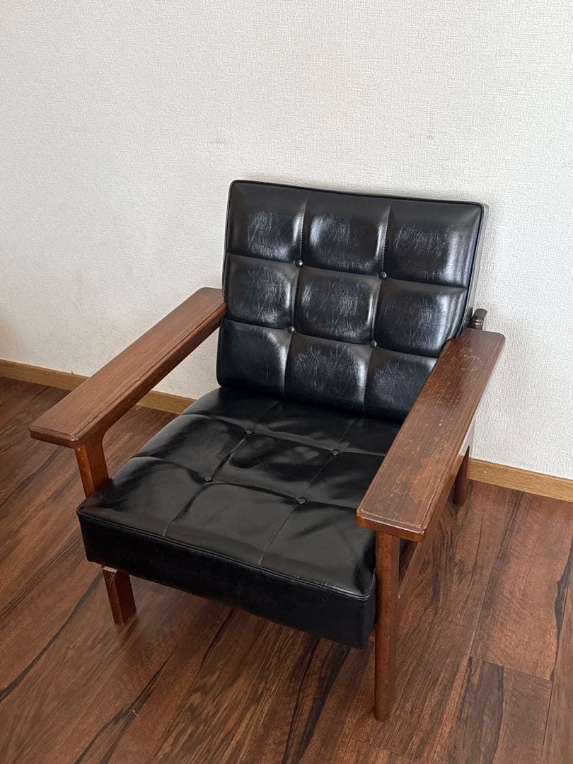 オールドカリモク　kチェア　ワンシーター　ヴィンテージ　カリモク60