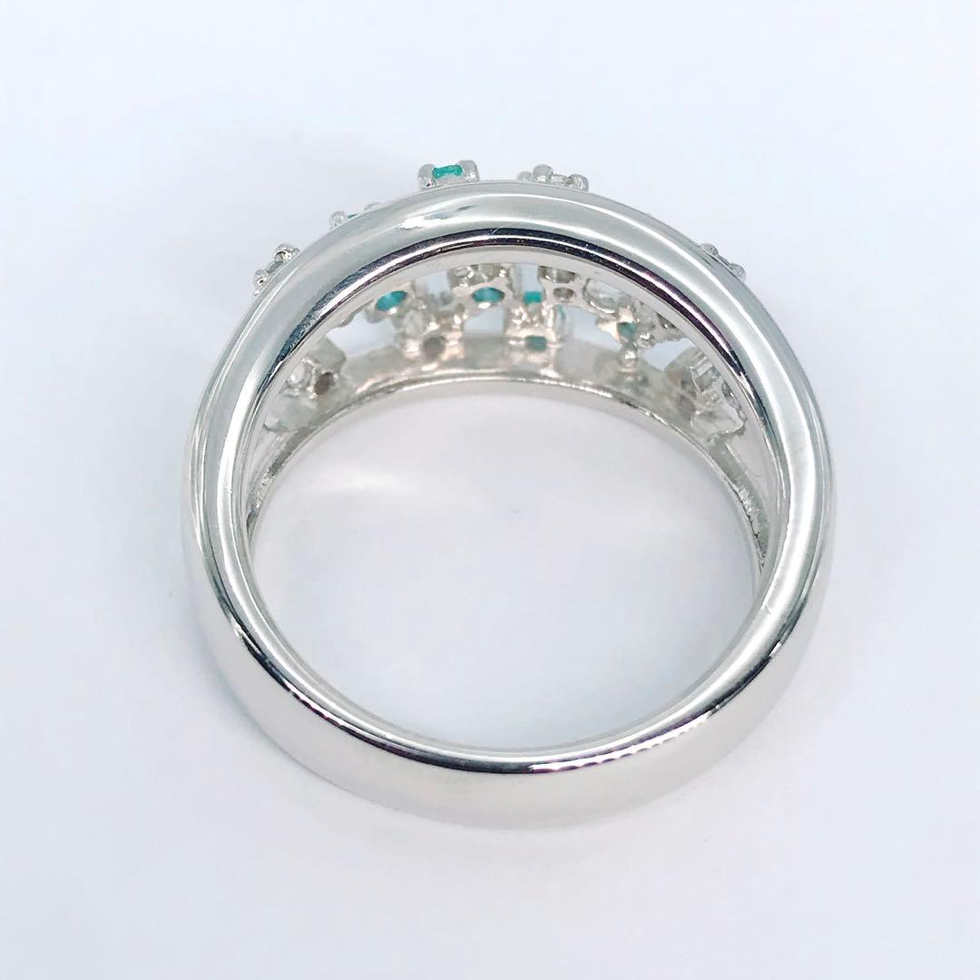 タサキ パライバトルマリン ダイヤモンド リング PT900 TASAKI 豪華