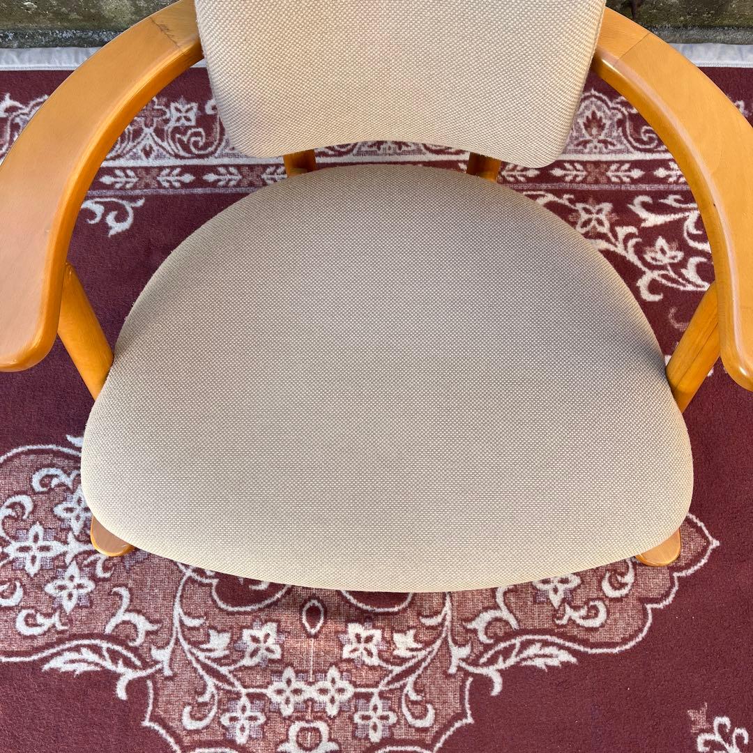 無限工房◾️かに座椅子 ローチェア 福竹産業 木製家具 リラックスチェア