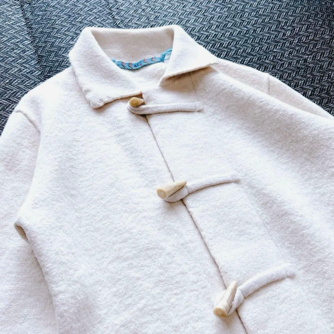 45rpm コートフロートアルパカ縮絨 ダッフル トグル 2 ハーフ