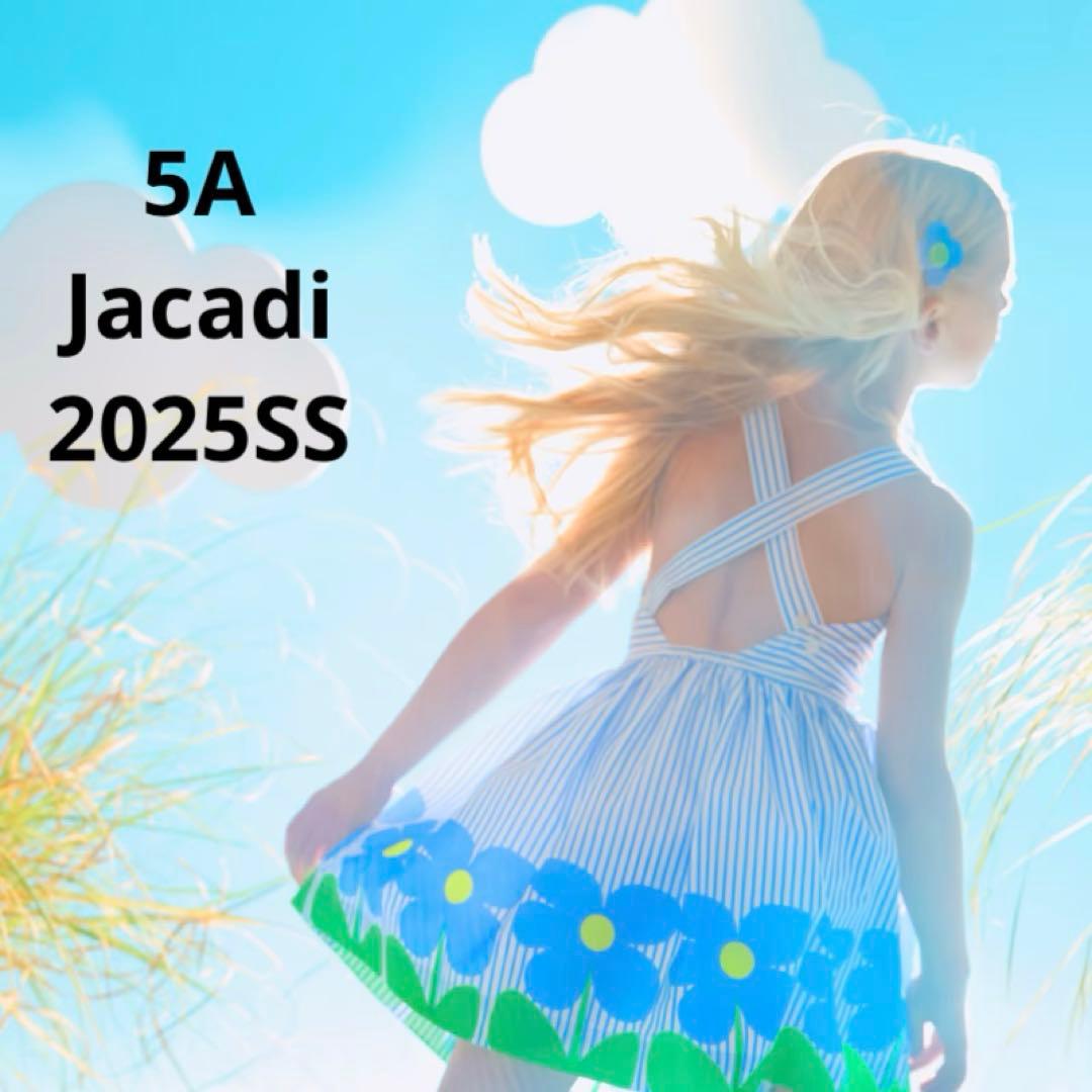2025新品　Jacadi ストライプワンピース　5A