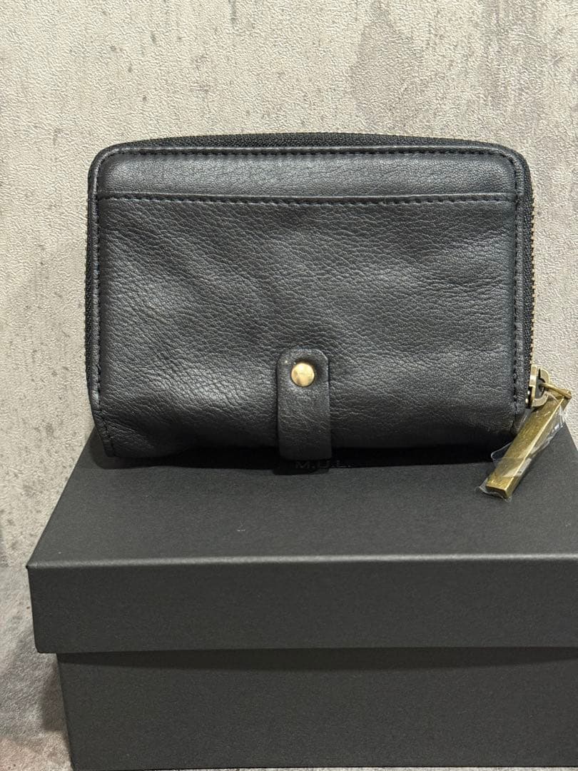 チャンカバーナ様★M.U.L ハーフラウンドウォレット 洗い加工ブラック