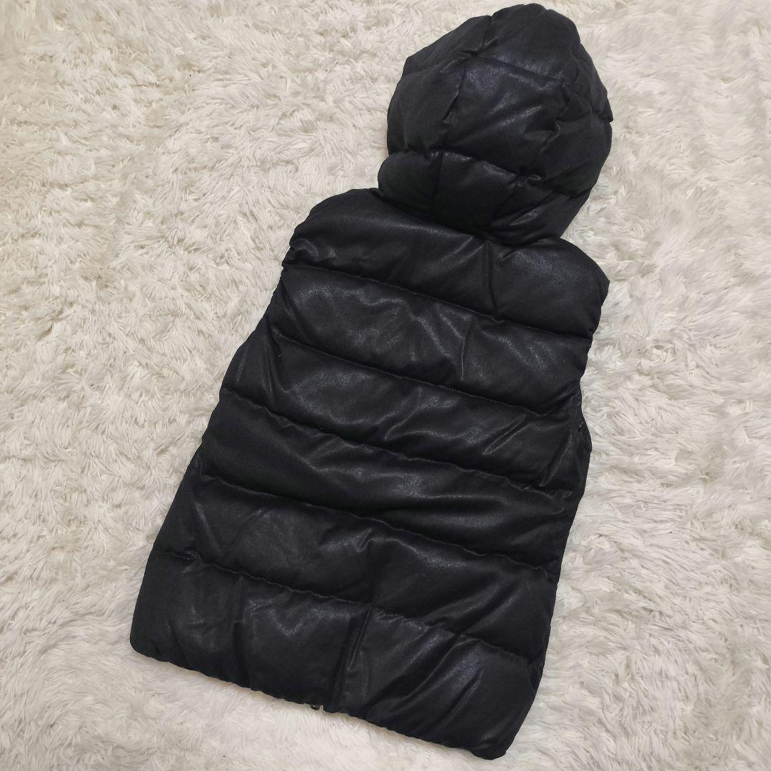 DUVETICA CERRUTI ダウンベスト 黒 フード コラボ カシミヤ