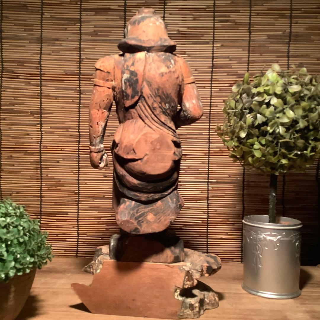 平安〜鎌倉時代・密教￼護法善神「憤怒・不動明王」不動信仰・神仏守護神・寄木造